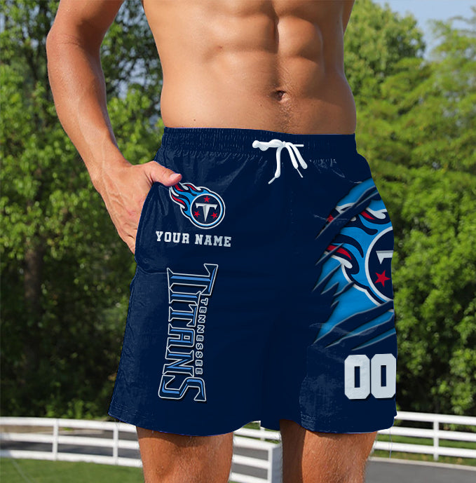 LIMITED EDITION - NEW PREMIUM NFL31 TST TENNESSEE TITANS SHORT PANTS
