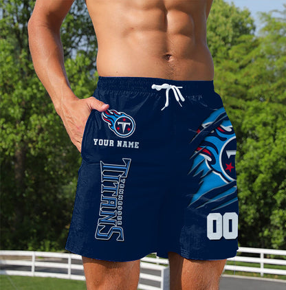 LIMITED EDITION - NEW PREMIUM NFL31 TST TENNESSEE TITANS SHORT PANTS