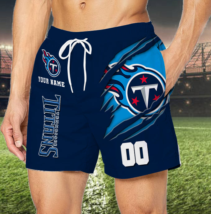 LIMITED EDITION - NEW PREMIUM NFL31 TST TENNESSEE TITANS SHORT PANTS
