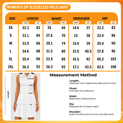 [FAN FAVORITE] NEW CUSTOMIZED NCAA FBS08 ABC ALABAMA CRIMSON TIDE WOMEN'S ZIP SLEEVELESS POLO DRESS