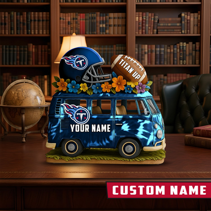 LIMITED EDITION - NEW CUSTOMIZED NFL31 TST TENNESSEE TITANS BUS ACRYLIC BLOCK