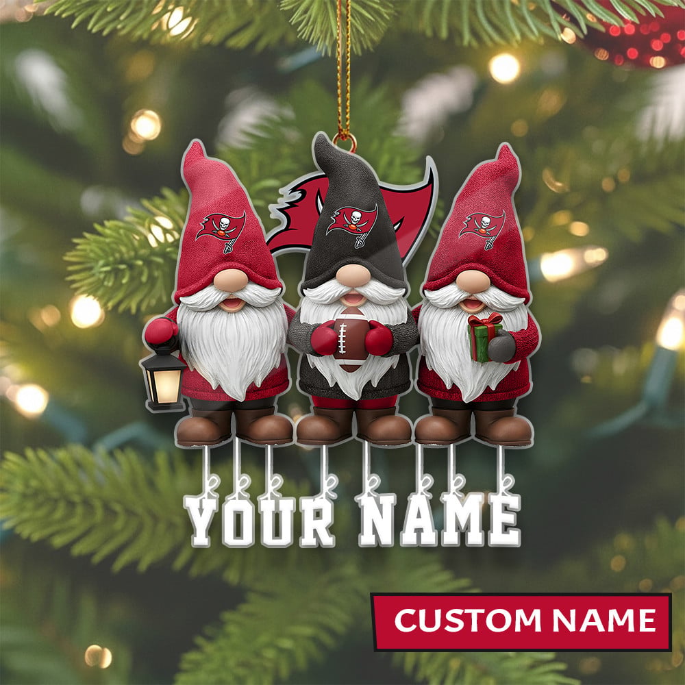 LIMITED EDITION - NEW CUSTOMIZED NFL10 TBB TAMPA BAY BUCCANEERS ORNAMENT