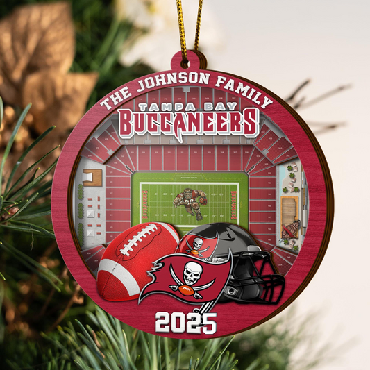 LIMITED EDITION - NEW CUSTOMIZED NFL10 TBB TAMPA BAY BUCCANEERS ORNAMENT