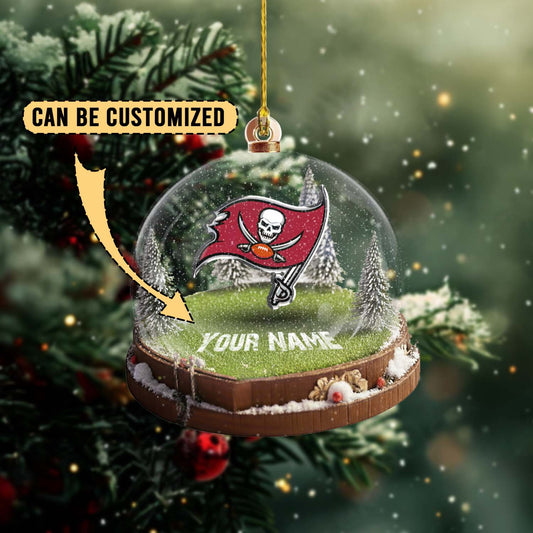 LIMITED EDITION - NEW CUSTOMIZED NFL10 TBB TAMPA BAY BUCCANEERS ACRYLIC ORNAMENT