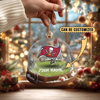 LIMITED EDITION - NEW CUSTOMIZED NFL10 TBB TAMPA BAY BUCCANEERS ACRYLIC ORNAMENT