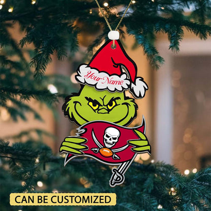 LIMITED EDITION - NEW CUSTOMIZED NFL10 TBB TAMPA BAY BUCCANEERS ACRYLIC ORNAMENT