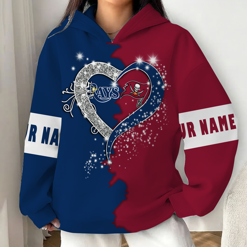 LIMITED EDITION - NEW CUSTOMIZED NFL10 TBB TAMPA BAY BUCCANEERS x MLB21 TBR TAMPA BAY RAYS UNISEX T-SHIRT, POLO, HOODIE & JACKETS