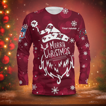LIMITED EDITION - NEW CUSTOMIZED NFL10 TBB TAMPA BAY BUCCANEERS LONG SLEEVED T-SHIRT
