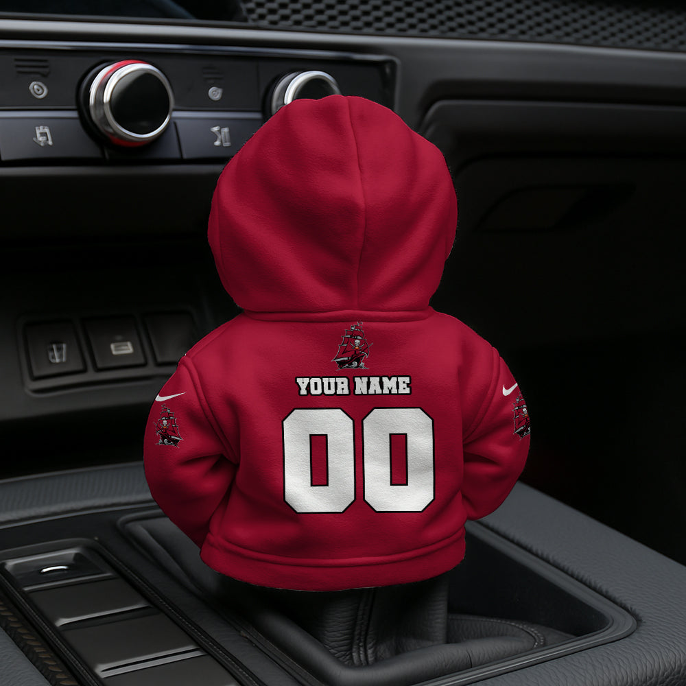 LIMITED EDITION - NEW CUSTOMIZED NFL10 TBB TAMPA BAY BUCCANEERS AUTOMOTIVE HOODIE SHIFT KNOB COVER