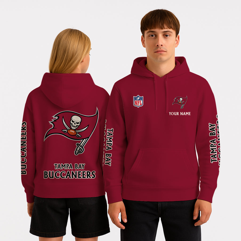 LIMITED EDITION - NEW CUSTOMIZED NFL10 TBB TAMPA BAY BUCCANEERS UNISEX HOODIE