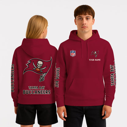 LIMITED EDITION - NEW CUSTOMIZED NFL10 TBB TAMPA BAY BUCCANEERS UNISEX HOODIE