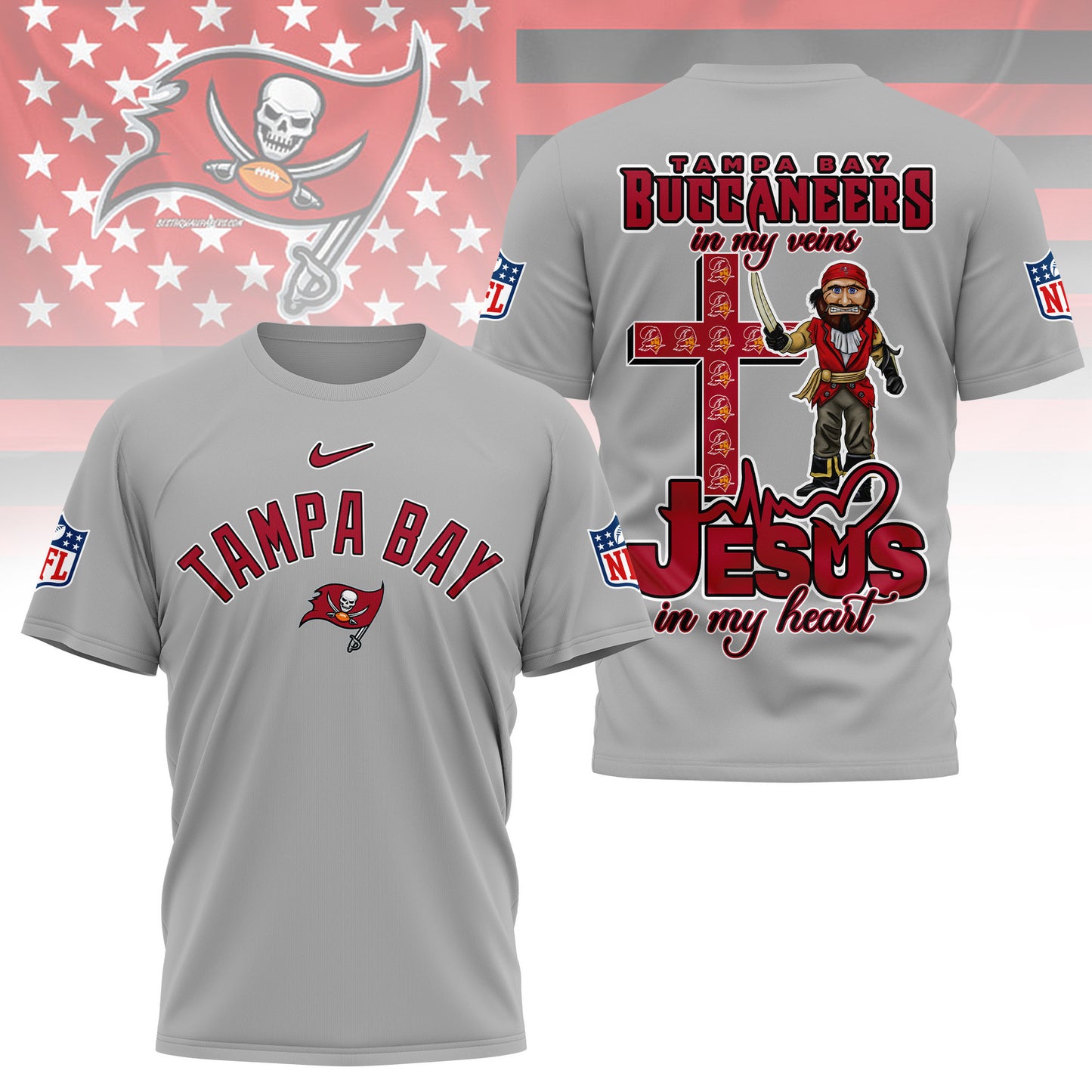 LIMITED EDITION - NEW CUSTOMIZED NFL10 TBB TAMPA BAY BUCCANEERS T-SHIRT | MULTIPLE COLORS AVAILABLE