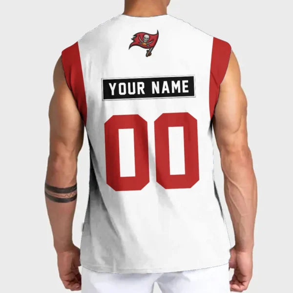LIMITED EDITION - NEW CUSTOMIZED NFL10 TBB TAMPA BAY BUCCANEERS TANKTOP & GYM SHIRT