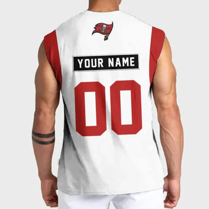LIMITED EDITION - NEW CUSTOMIZED NFL10 TBB TAMPA BAY BUCCANEERS TANKTOP & GYM SHIRT