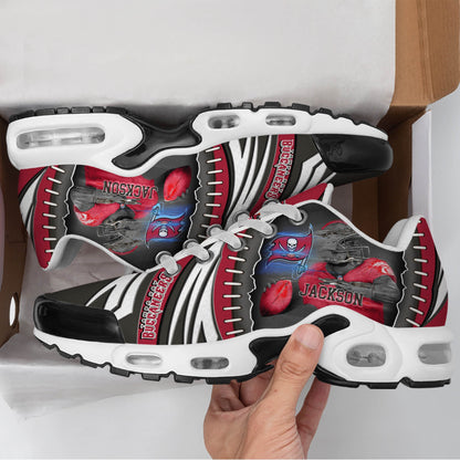 LIMITED EDITION - NEW CUSTOMIZED NFL10 TBB TAMPA BAY BUCCANEERS UNISEX AIR MAX PLUS SNEAKERS