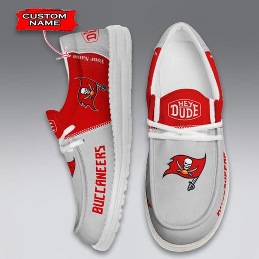 LIMITED EDITION - NEW CUSTOMIZED NFL10 TBB TAMPA BAY BUCCANEERS LOAFER SHOES
