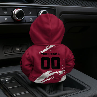 LIMITED EDITION - NEW CUSTOMIZED NFL10 TBB TAMPA BAY BUCCANEERS CAR HOODIE SHIFT KNOB COVER