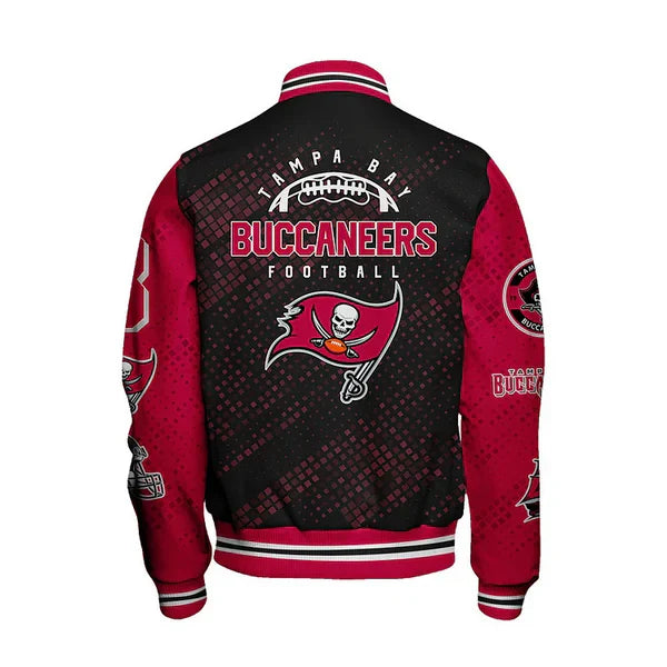 LIMITED EDITION - NEW CUSTOMIZED NFL10 TBB TAMPA BAY BUCCANEERS SATIN VARSITY JACKET & BASEBALL JACKET