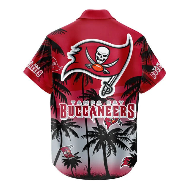 LIMITED EDITION - NEW CUSTOMIZED NFL10 TBB TAMPA BAY BUCCANEERS UNISEX HAWAIIAN SHIRT & SHORTS SET