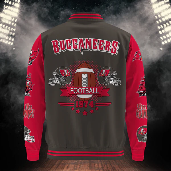 LIMITED EDITION - NEW CUSTOMIZED NFL10 TBB TAMPA BAY BUCCANEERS BASEBALL JACKET