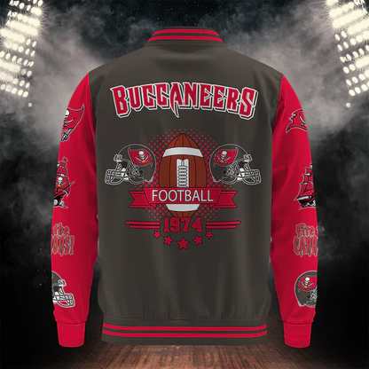 LIMITED EDITION - NEW CUSTOMIZED NFL10 TBB TAMPA BAY BUCCANEERS BASEBALL JACKET