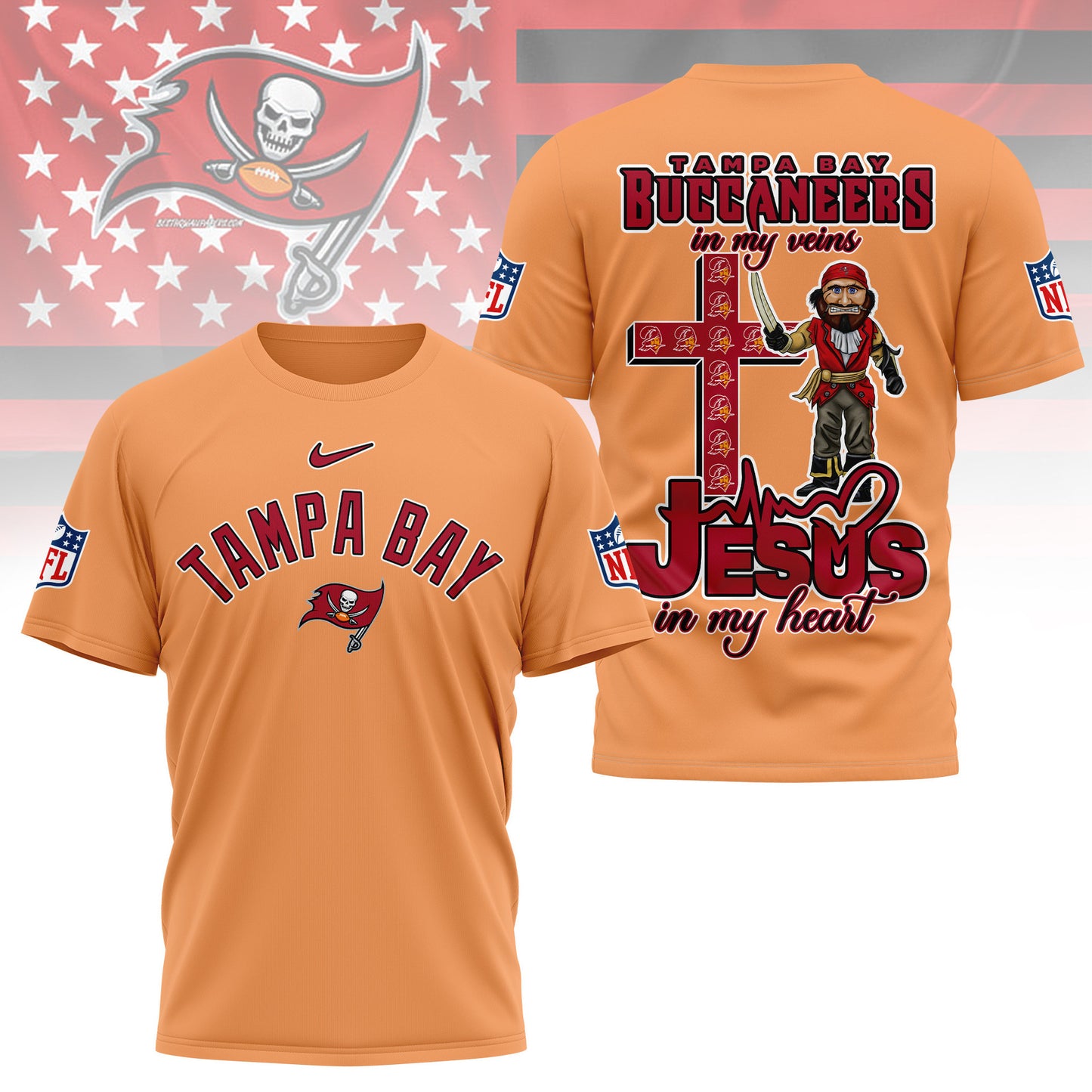 LIMITED EDITION - NEW CUSTOMIZED NFL10 TBB TAMPA BAY BUCCANEERS T-SHIRT | MULTIPLE COLORS AVAILABLE