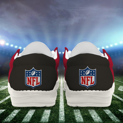 LIMITED EDITION - NEW CUSTOMIZED NFL10 TBB TAMPA BAY BUCCANEERS LOAFER SHOES