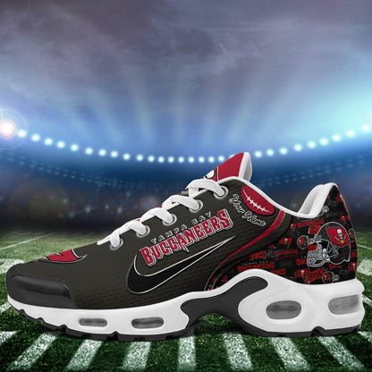 LIMITED EDITION - NEW CUSTOMIZED NFL10 TBB TAMPA BAY BUCCANEERS UNISEX AIR MAX PLUS SNEAKERS