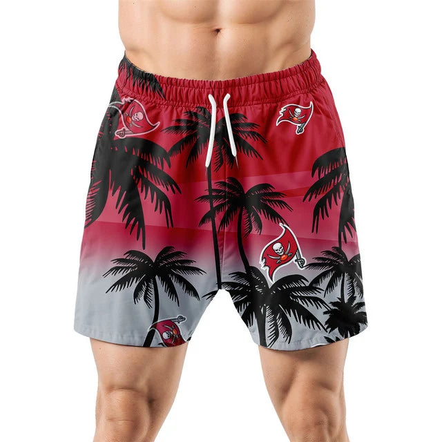 LIMITED EDITION - NEW CUSTOMIZED NFL10 TBB TAMPA BAY BUCCANEERS UNISEX HAWAIIAN SHIRT & SHORTS SET