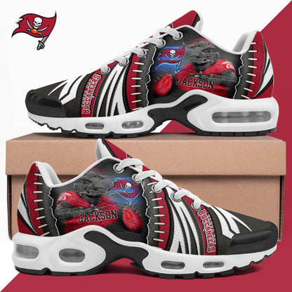 LIMITED EDITION - NEW CUSTOMIZED NFL10 TBB TAMPA BAY BUCCANEERS UNISEX AIR MAX PLUS SNEAKERS