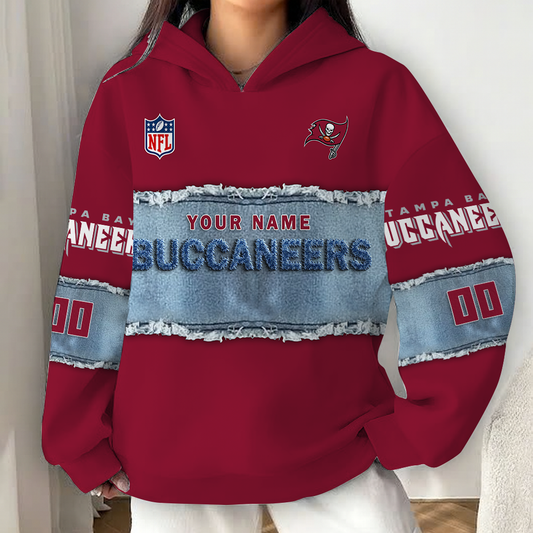 LIMITED EDITION - NEW CUSTOMIZED NFL10 TBB TAMPA BAY BUCCANEERS UNISEX HOODIE