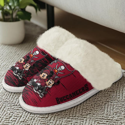 [SPECIAL OFFER] NEW CUSTOMIZED NFL10 TBB TAMPA BAY BUCCANEERS COTTON SLIPPERS