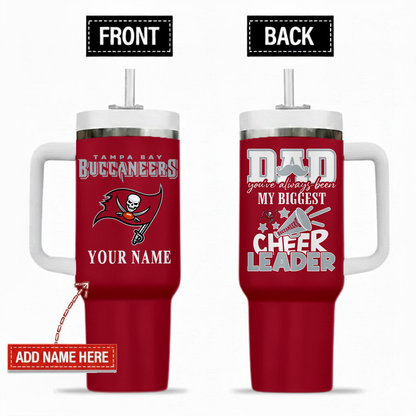 [SPECIAL OFFER] NEW CUSTOMIZED NFL10 TBB TAMPA BAY BUCCANEERS 40OZ TUMBLER
