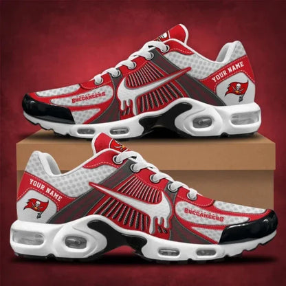 LIMITED EDITION - NEW CUSTOMIZED NFL10 TBB TAMPA BAY BUCCANEERS UNISEX AIR MAX PLUS SNEAKERS