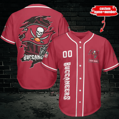 LIMITED EDITION - NEW CUSTOMIZED NFL10 TBB TAMPA BAY BUCCANEERS BASEBALL JERSEY