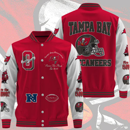 LIMITED EDITION - NEW CUSTOMIZED NFL10 TBB TAMPA BAY BUCCANEERS BASEBALL JACKET