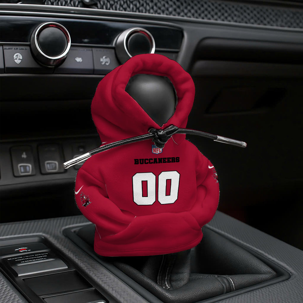 LIMITED EDITION - NEW CUSTOMIZED NFL10 TBB TAMPA BAY BUCCANEERS AUTOMOTIVE HOODIE SHIFT KNOB COVER