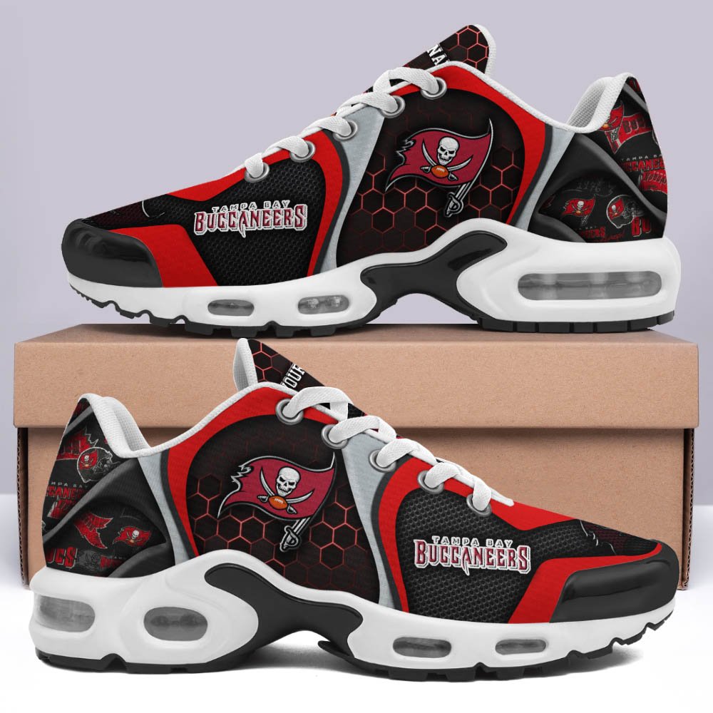 LIMITED EDITION - NEW CUSTOMIZED NFL10 TBB TAMPA BAY BUCCANEERS UNISEX AIR MAX PLUS SNEAKERS
