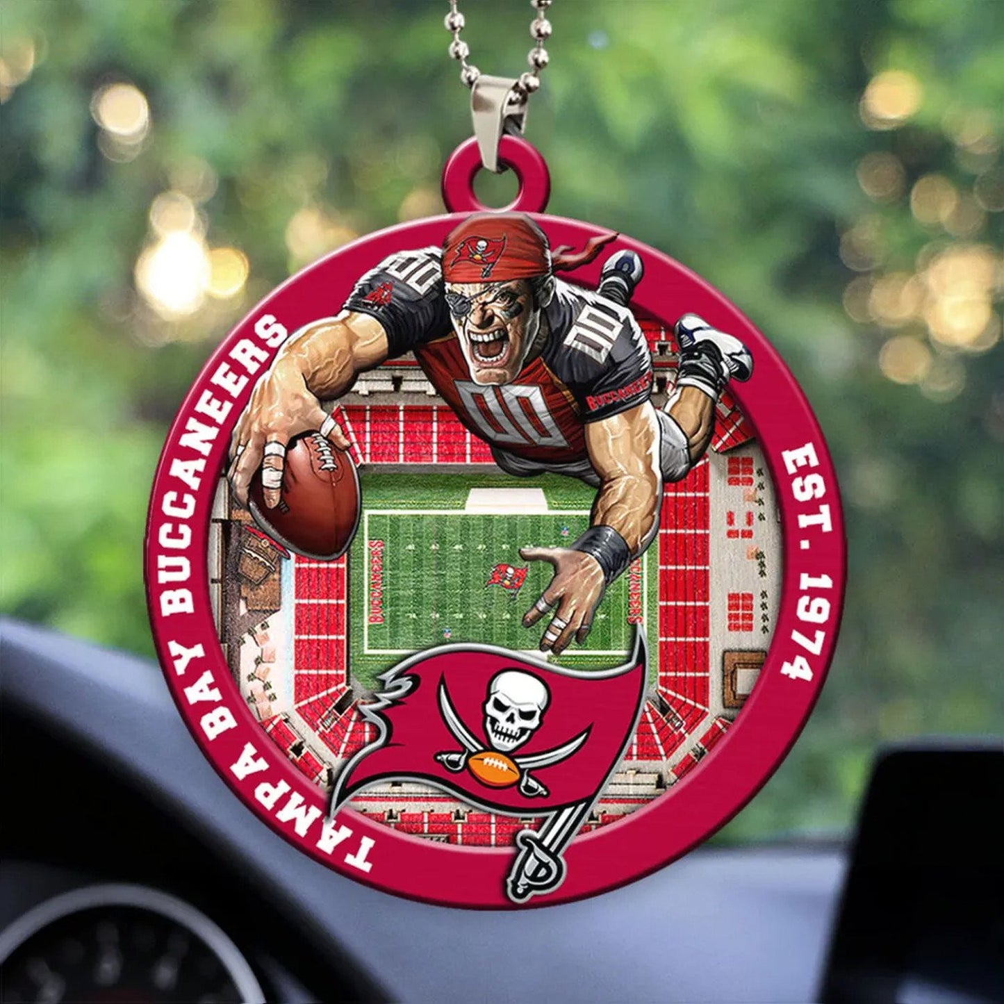 LIMITED EDITION - NEW CUSTOMIZED NFL10 TBB TAMPA BAY BUCCANEERS ORNAMENT