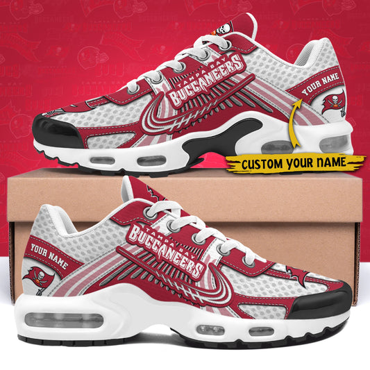 LIMITED EDITION - NEW CUSTOMIZED NFL10 TBB TAMPA BAY BUCCANEERS UNISEX AIR MAX PLUS SNEAKERS