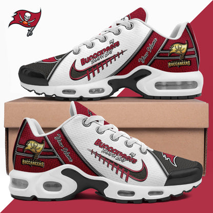 LIMITED EDITION - NEW CUSTOMIZED NFL10 TBB TAMPA BAY BUCCANEERS UNISEX AIR MAX PLUS SNEAKERS