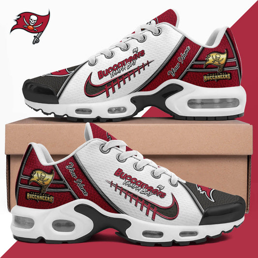 LIMITED EDITION - NEW CUSTOMIZED NFL10 TBB TAMPA BAY BUCCANEERS UNISEX AIR MAX PLUS SNEAKERS