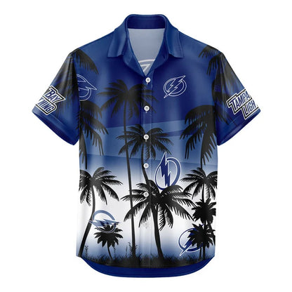 LIMITED EDITION - NEW CUSTOMIZED NHL12 TPL TAMPA BAY LIGHTNING UNISEX HAWAIIAN SHIRT & SHORTS SET