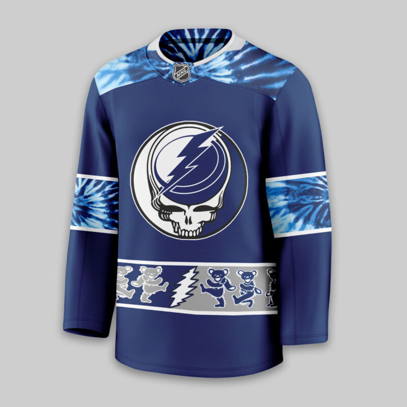 [SUPER SALE] NEW CUSTOMIZED NHL12 TPL TAMPA BAY LIGHTNING UNISEX HOCKEY JERSEY