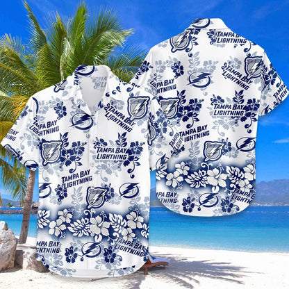 LIMITED EDITION - NEW CUSTOMIZED NHL12 TPL TAMPA BAY LIGHTNING UNISEX HAWAIIAN SHIRT & SHORTS SET