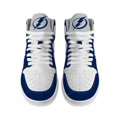 LIMITED EDITION - NEW CUSTOMIZED NHL12 TB LIGHTNING AIR JORDAN SNEAKERS