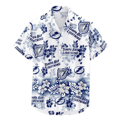 LIMITED EDITION - NEW CUSTOMIZED NHL12 TPL TAMPA BAY LIGHTNING UNISEX HAWAIIAN SHIRT & SHORTS SET