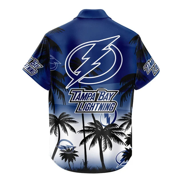 LIMITED EDITION - NEW CUSTOMIZED NHL12 TPL TAMPA BAY LIGHTNING UNISEX HAWAIIAN SHIRT & SHORTS SET