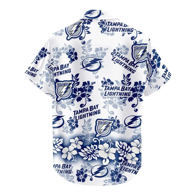 LIMITED EDITION - NEW CUSTOMIZED NHL12 TPL TAMPA BAY LIGHTNING UNISEX HAWAIIAN SHIRT & SHORTS SET