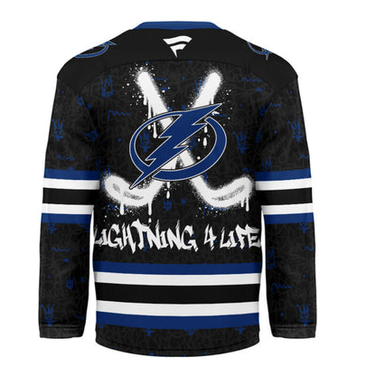 LIMITED EDITION - NEW CUSTOMIZED NHL12 TB LIGHTNING UNISEX HOCKEY JERSEY